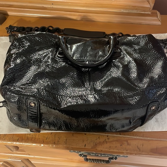 Preowned Authentic Patent leather Coach Madison bag - Picture 2 of 5
